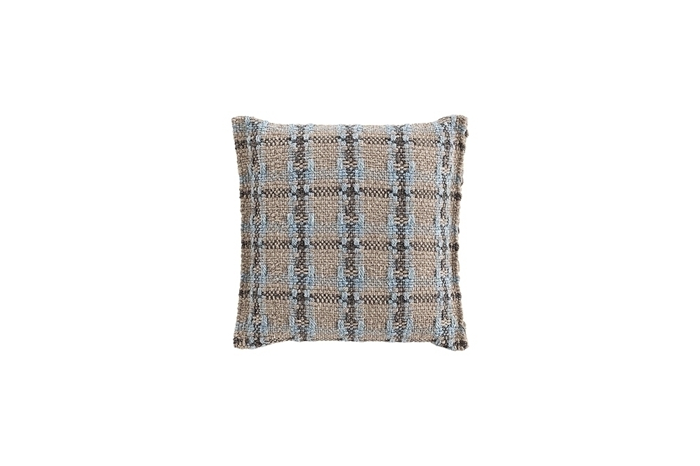 Подушка GL Checks синяя 45x45