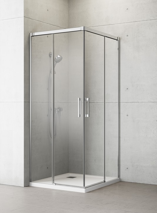 Radaway Idea KDD 120L, левая часть душевого угла 120 см, 
стекло прозрачное, профиль хром