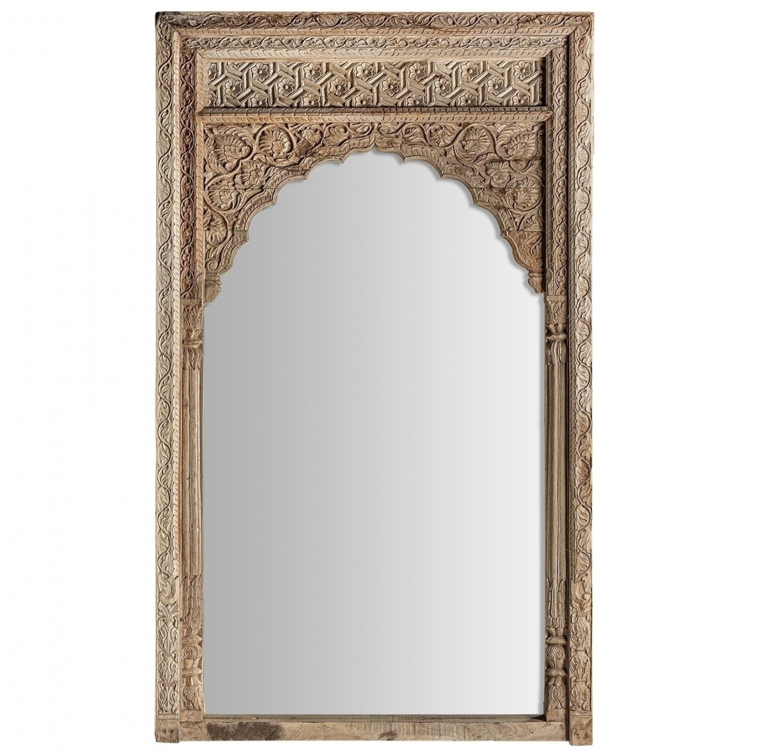 Зеркало Vical Argeen 29975, 140х12хh240 см, из массива тика, коричневый