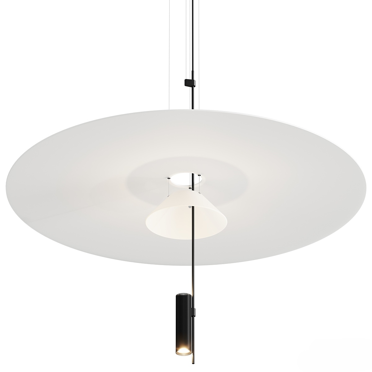 Подвесной светильник Vibia Flamingo 1527, Ø90 см, графит
