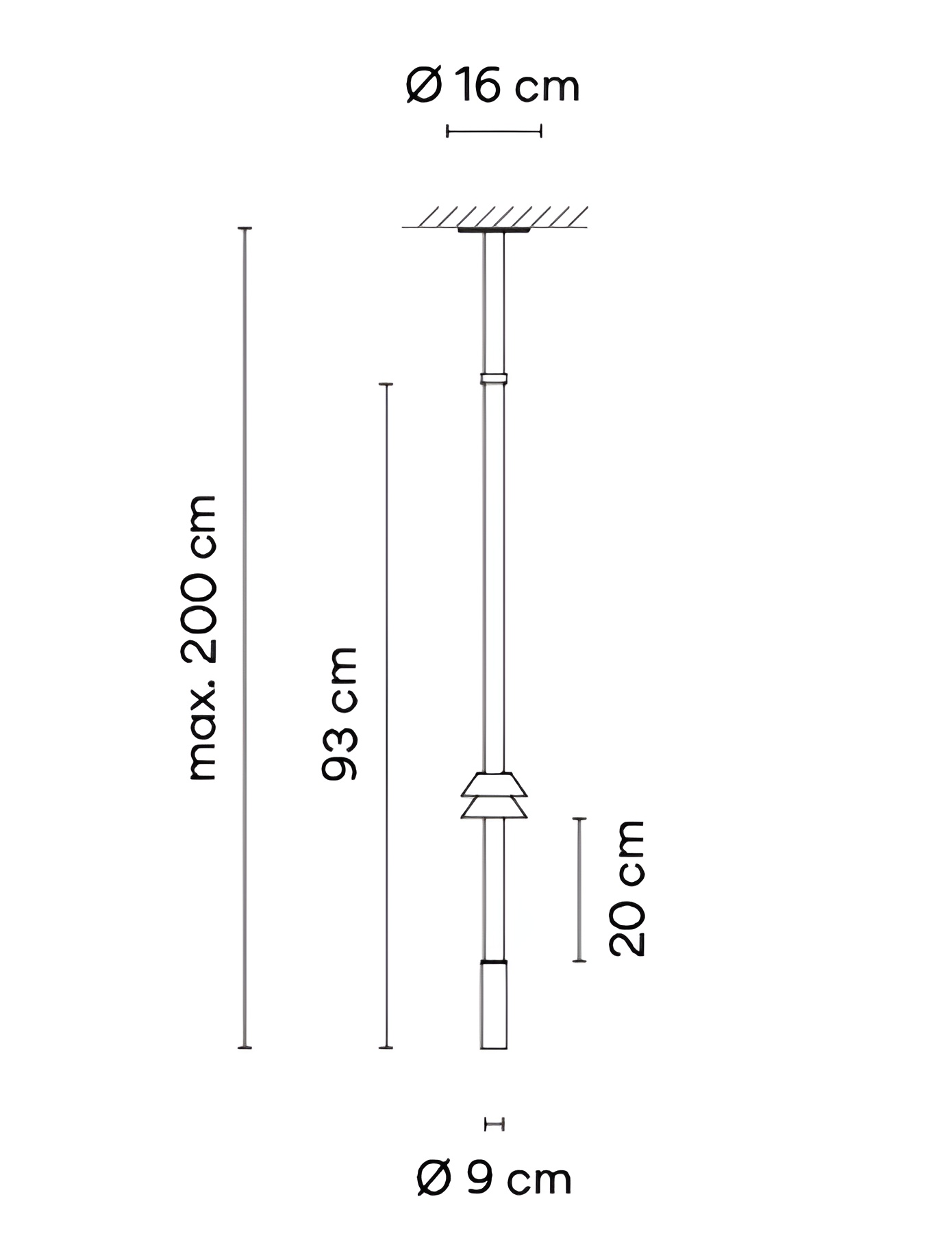 Подвесной светильник Vibia Flamingo Mini 1580, черный матовый