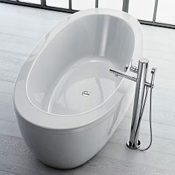 Laufen Alessi One, ванна акриловая отдельностоящая 203х102хh57.5 см, 
цвет белый глянцевый