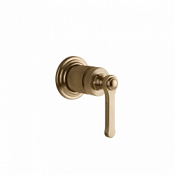 Gessi Venti20, наружная часть смесителя из стены для раковины/душа на 1 выход, цвет брашированная бронза PVD