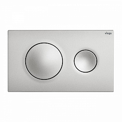 Viega Visign for Style 20, клавиша смыва механическая, 2 режима, цвет матовый хром