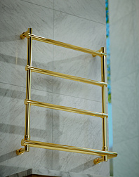 Margaroli Sole 5424704GONB, п/сушитель электрический 57х10.5xh66 см, скрытое подключение, 
цвет золото
