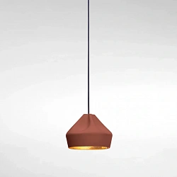 Подвесной светильник Pleat Box 24 LED терракотово-золотой