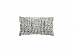Подушка декоративная Chaddar серая 60x35