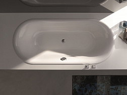 Стальная ванна Lux Oval 190х90, 3467-000 PLUS встраиваемая, с покрытием 
BetteGlasur®Plus, белый