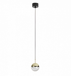 Подвесной светильник Aromas del Campo Dora C1288, плафон золото, черный матовый