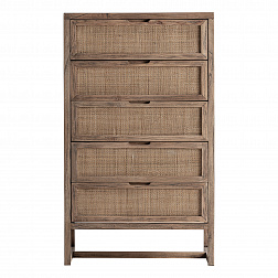 Комод Vical Byremo 38242, 70х50хh118 см, из массива вяза, коричневый