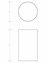 Decor Walther Universal, напольное ведро 8л, без крышки, цвет матовая сталь