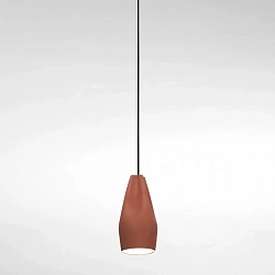 Подвесной светильник Pleat Box 13 терракотово-белый