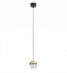 Подвесной светильник Aromas del Campo Dora C1288, плафон золото, черный матовый