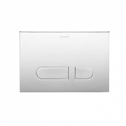 Duravit DuraSystem, клавиша смыва механическая, 2 режима, цвет хром