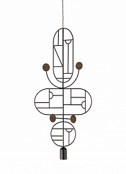 Подвесной светильник Wooden Dots WDS15 графит-орех