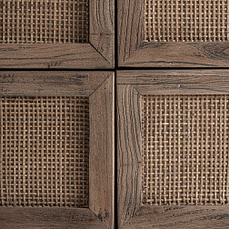 Комод Vical Byremo 38243, 159х50хh80 см, из массива вяза, коричневый