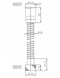 Душевой шланг Bossini Doppia A00048C.030, из латуни, длина 150 см, хром